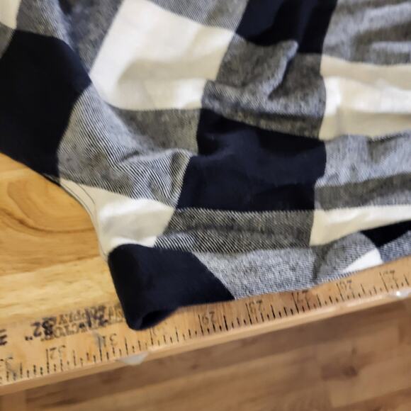 NWT Old Navy Black & White Buffalo Check Flannel Pajama Set Large - Picture 15 of 15